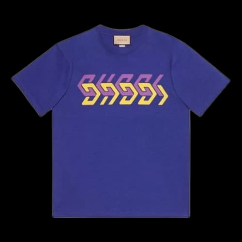 Gucci Geometric Block Logo T-Shirt 'Blue'