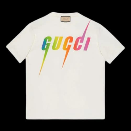 Gucci print cotton T-shirt 'off white'
