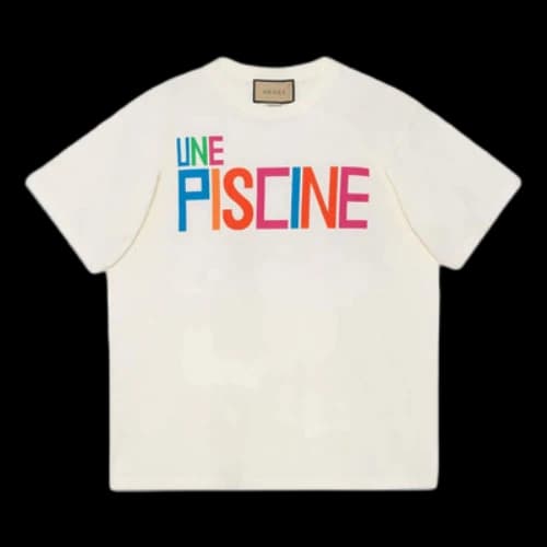 Gucci Cotton Jersey T-Shirt With Print 'Ivory'