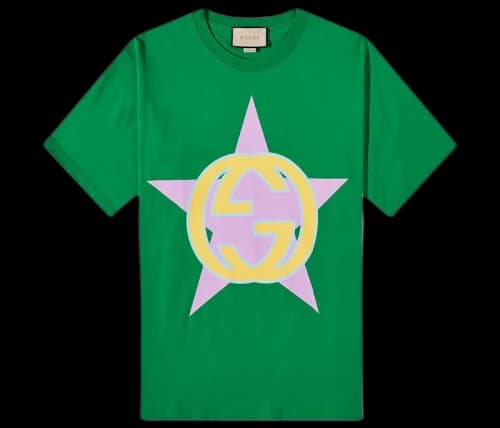 Gucci Star Interlocking GG T-shirt Green