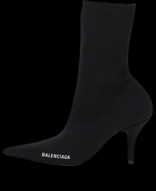 Balenciaga Logo Sock Boots 'Black' (Women's)