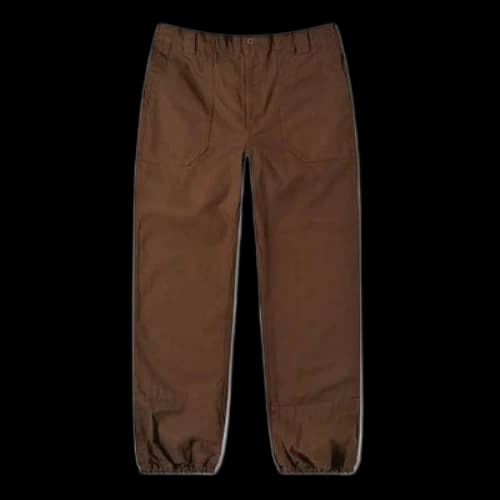 Gucci Logo Patch Casual Pants For Men Tawny