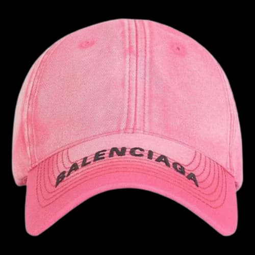 Balenciaga Embroidered Logo Baseball Cap 'Pink'