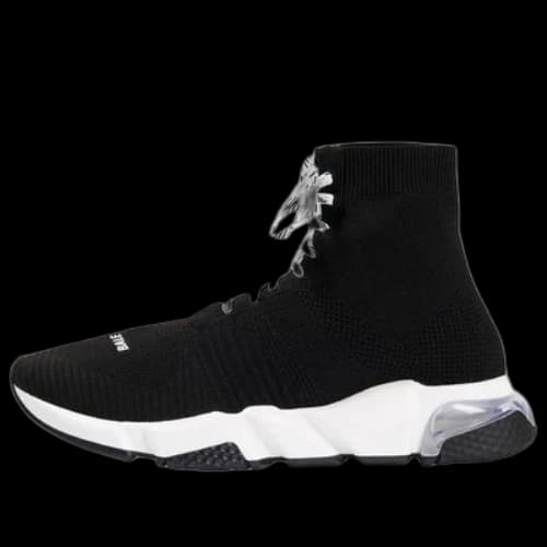 Balenciaga Speed Lace Up Trainer High 'Black Clear'