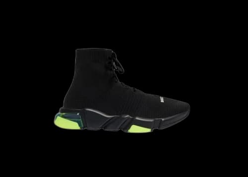 Balenciaga Speed Lace Up Clear Sole Yellow Fluo