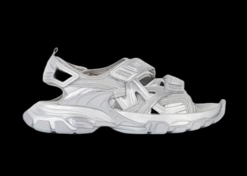 Balenciaga Track Sandal Silver