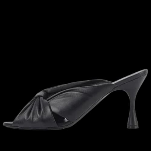 Balenciaga Small High Heels Black Slippers (Women's)