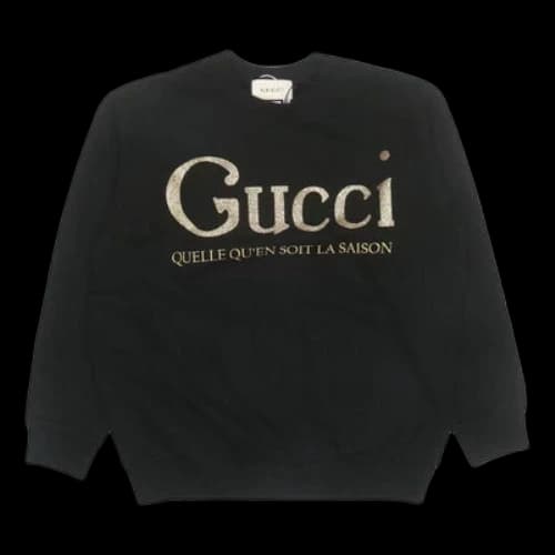 Gucci Classic Style Logo Print Top 'Black White'