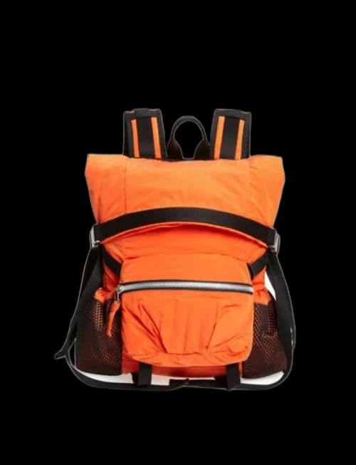 Bottega Veneta Paper Touch Nylon Mini Backpack Orange/Black