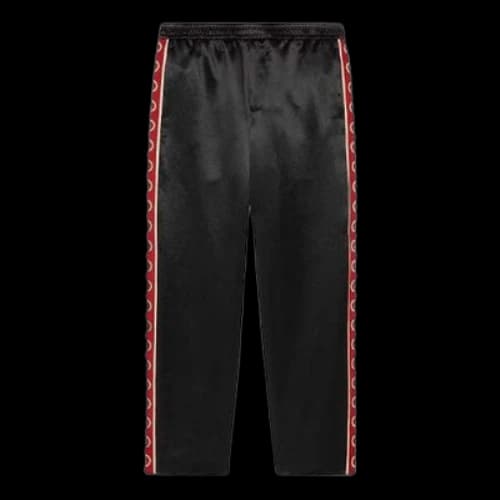 Gucci Acetate pant with Interlocking G stripe 'Black'