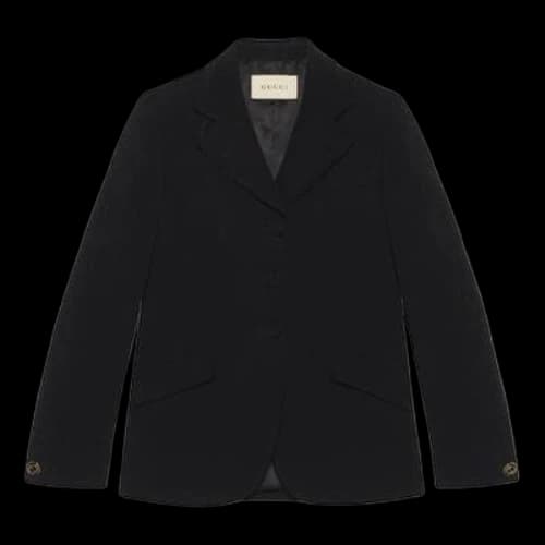 Gucci Cady Viscose Tailored Jacket 'Black' (Women's)