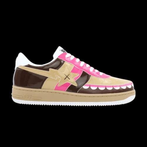 Kaws x Bapesta FS-029 Low 'Chompers - Coffee'