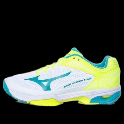 Mizuno Alphabounce Lightweight Wear-resistant White Blue Yellow