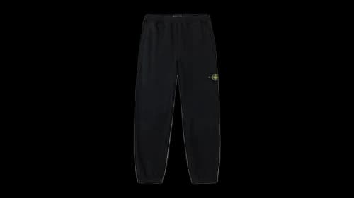 Stone Island Brushed Organic Cotton Fleece 6200004 Sweatpant Black