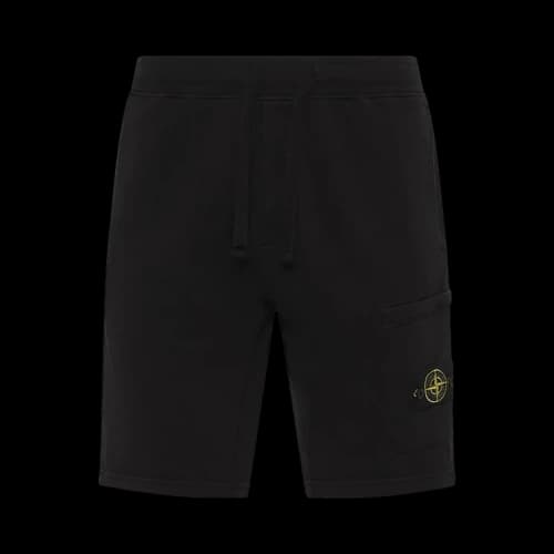 Stone Island Basic Small Logo Shorts 'Black'