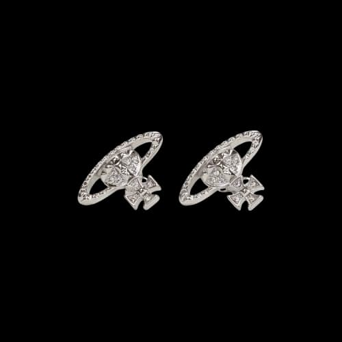 Vivienne Westwood Mayfair Bas Relief Earrings 'Silver'