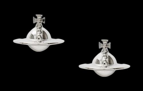 Vivienne Westwood Earrings Solid Orb Silver-tone