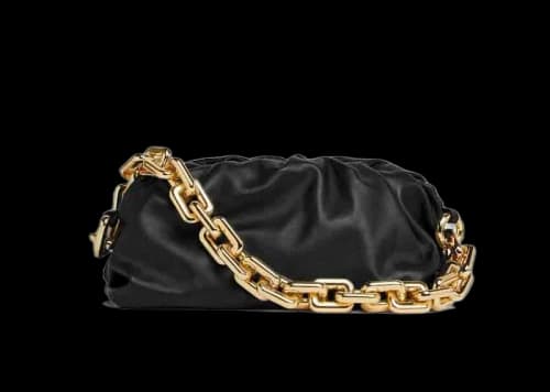 Bottega Veneta Chain Pouch Black