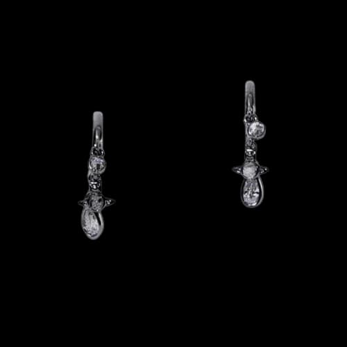 Vivienne Westwood Gale Earrings 'Ruthenium'