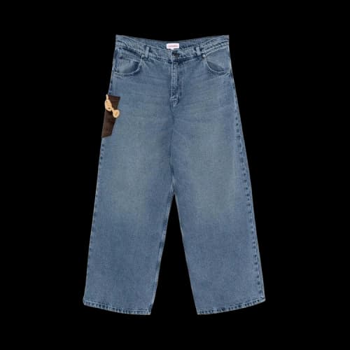Charles Jeffrey Loverboy Crochet Trumpet Jean 'Washed Denim'