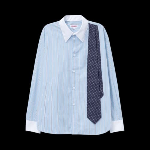 Charles Jeffrey Loverboy Late To Work Shirt 'Blue Stripe'