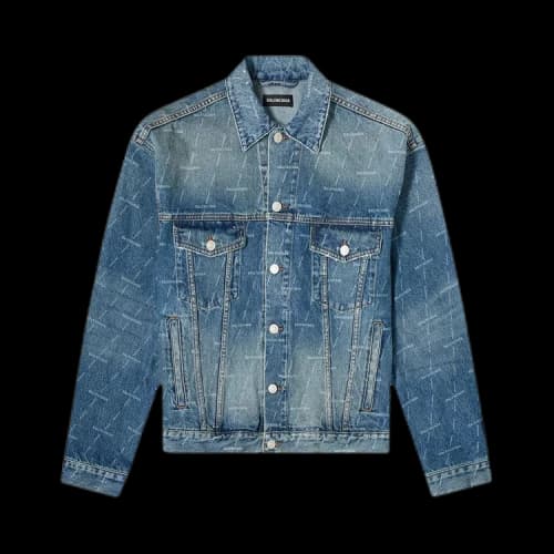 Balenciaga Oversized Denim Jacket 'Authentic Dark Blue'