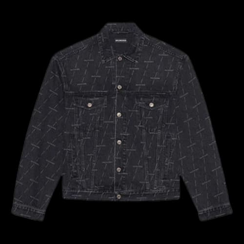 Balenciaga Denim Jacket Large Fit 'Charcoal'