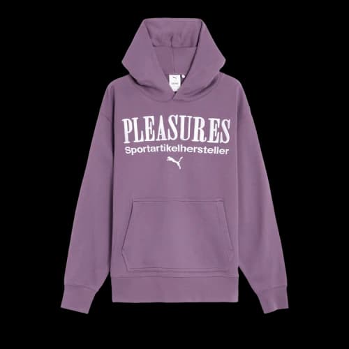 Puma x Pleasures Graphic Hoodie 'Purple/Charcoal'