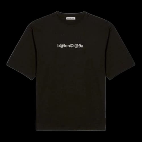 Balenciaga Classic Logo Large Short Sleeve Unisex Black