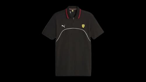 Puma Scuderia Ferrari Race Short Sleeve Short Sleeve Polo Shirt Black