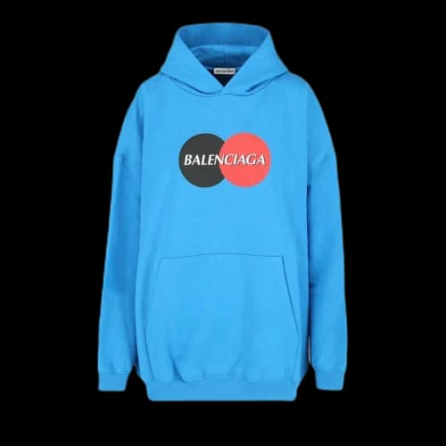 Balenciaga Uniform Oversized Hoodie 'Blue'