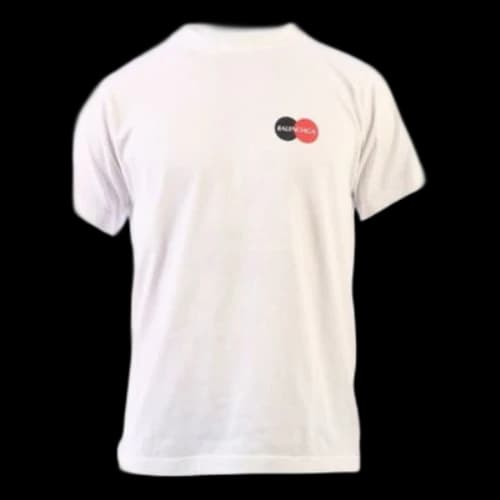 Balenciaga Chest Logo Short Sleeve White