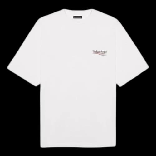 Balenciaga Logo Printed Small logo Male White