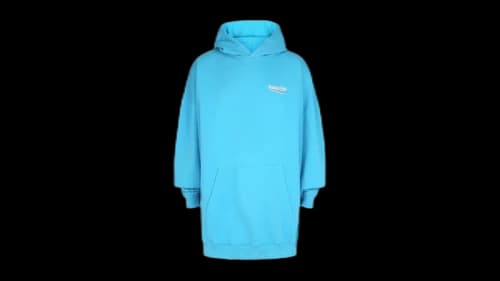Balenciaga Political Campaign Hoodie Azure/White/Red