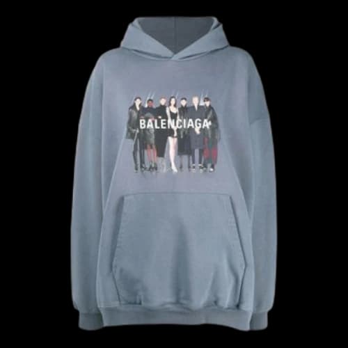 Balenciaga Real Balenciaga Oversized Hoodie 'Grey'