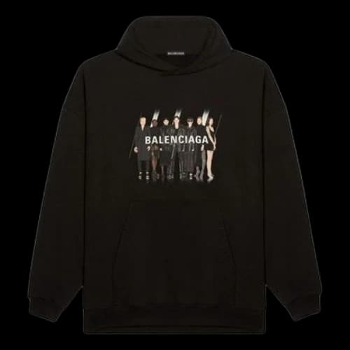 Balenciaga Portrait Logo Printing Black