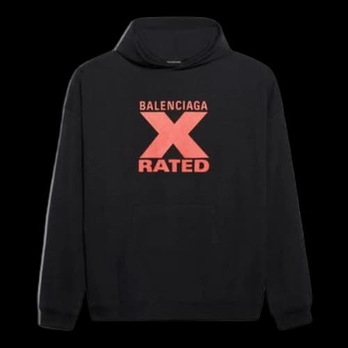 Balenciaga X-Rated Black Red Black