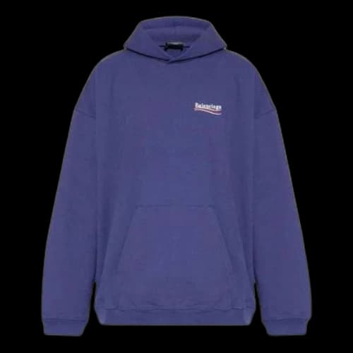 Balenciaga Political Campaign Hoodie 'Blue'