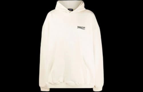 Balenciaga Political Campaign Large Fit Hoodie 'White'