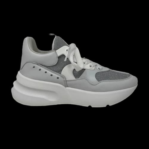 Alexander McQueen Oversized Runner 'White Silver'