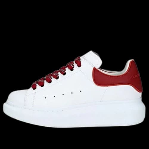 Alexander McQueen Oversized Sneaker 'White Burgundy' (Women's)