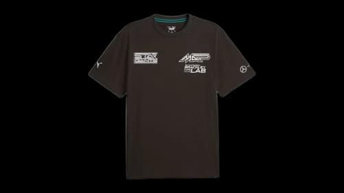 Puma MAPF1 Garage Graphic Crew Neck Short Sleeve T-Shirt Black