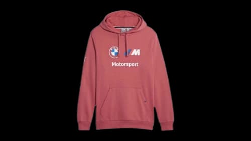 Puma Bmw Mms Essential Graphic Pullover Hoodie Astro Red