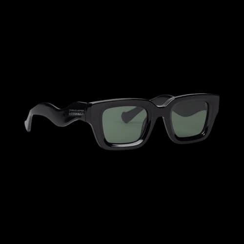 Charles Jeffrey Loverboy Topsy Turvy Sunglasses 'Black'