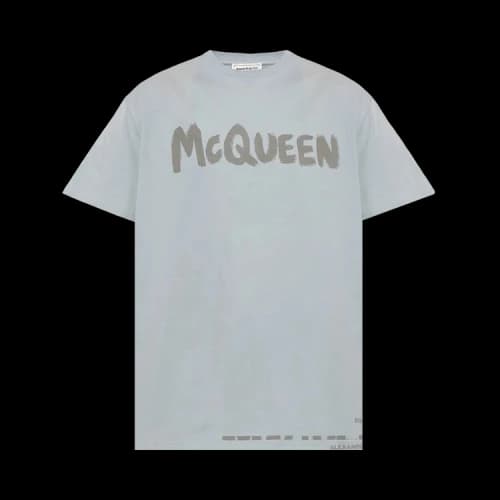 Alexander McQueen Logo Printed Crewneck T-Shirt 'Multicolor'