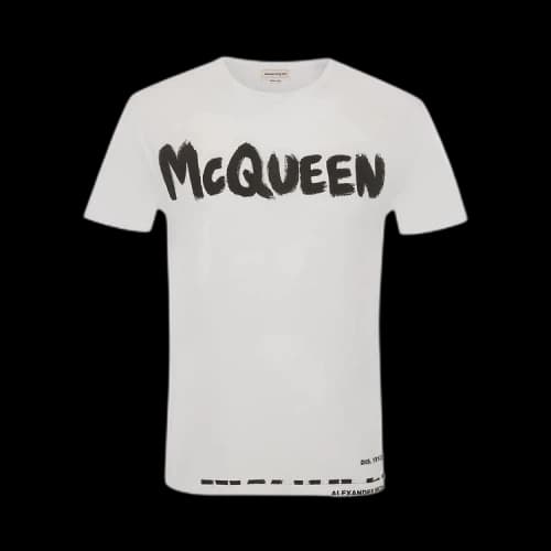 Alexander McQueen Graffiti T-Shirt 'White'