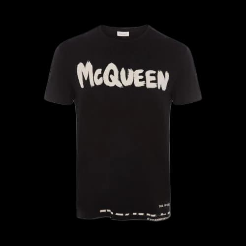 Alexander McQueen Graffiti T-Shirt 'Black'