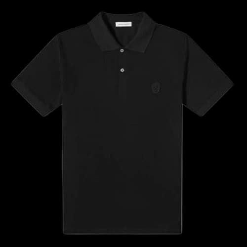 Alexander McQueen Men's FW21 Skull Polo Shirt Black
