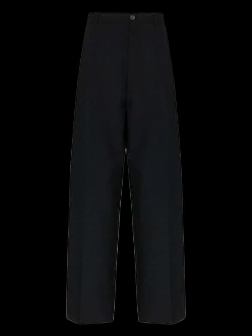 Balenciaga Loose Tailored Trousers Black