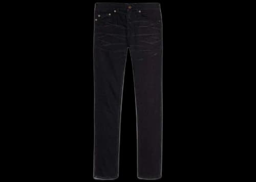 Saint Laurent Skinny Low Waist Jeans Black